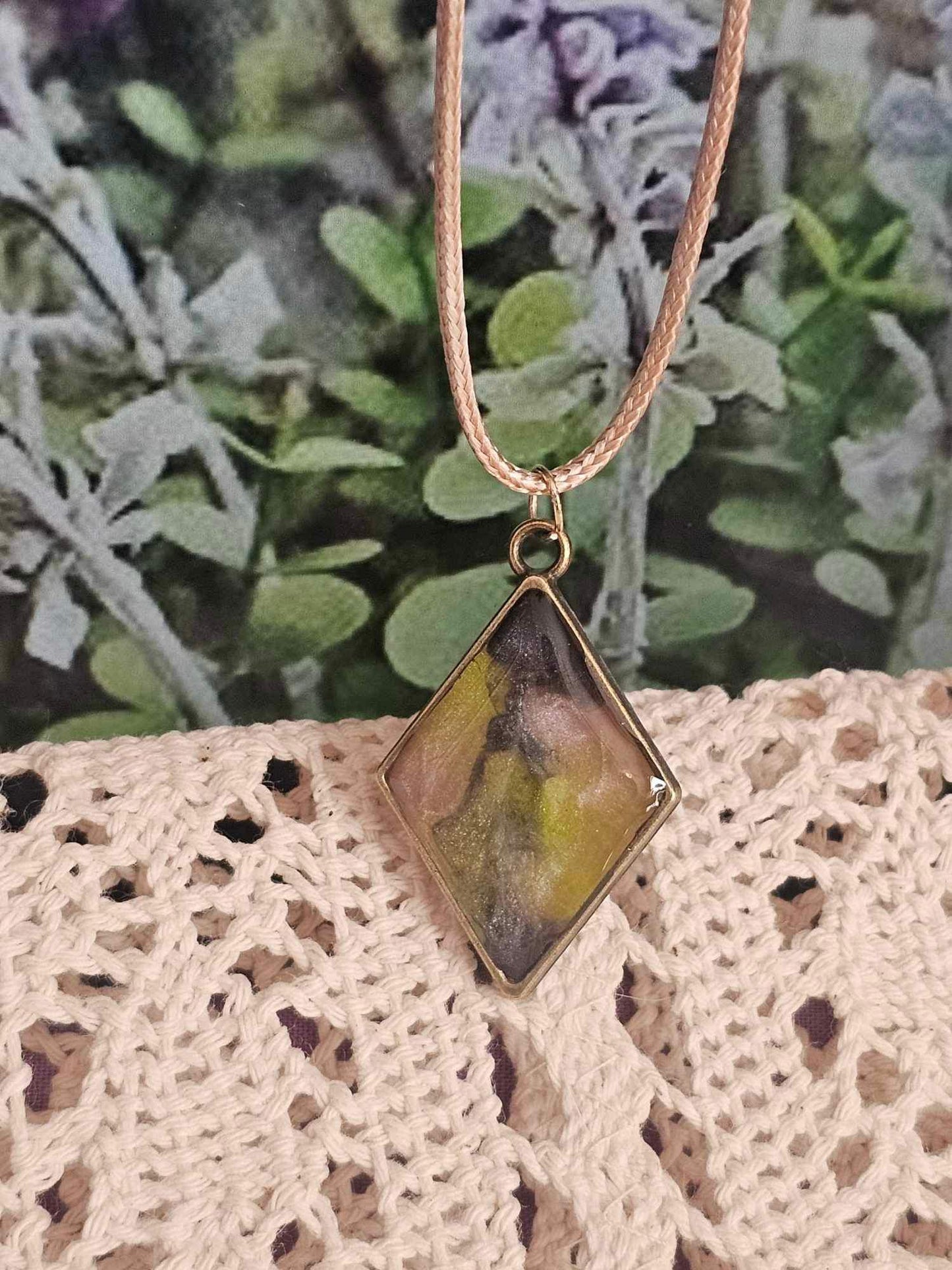 Resin Pendant Necklace