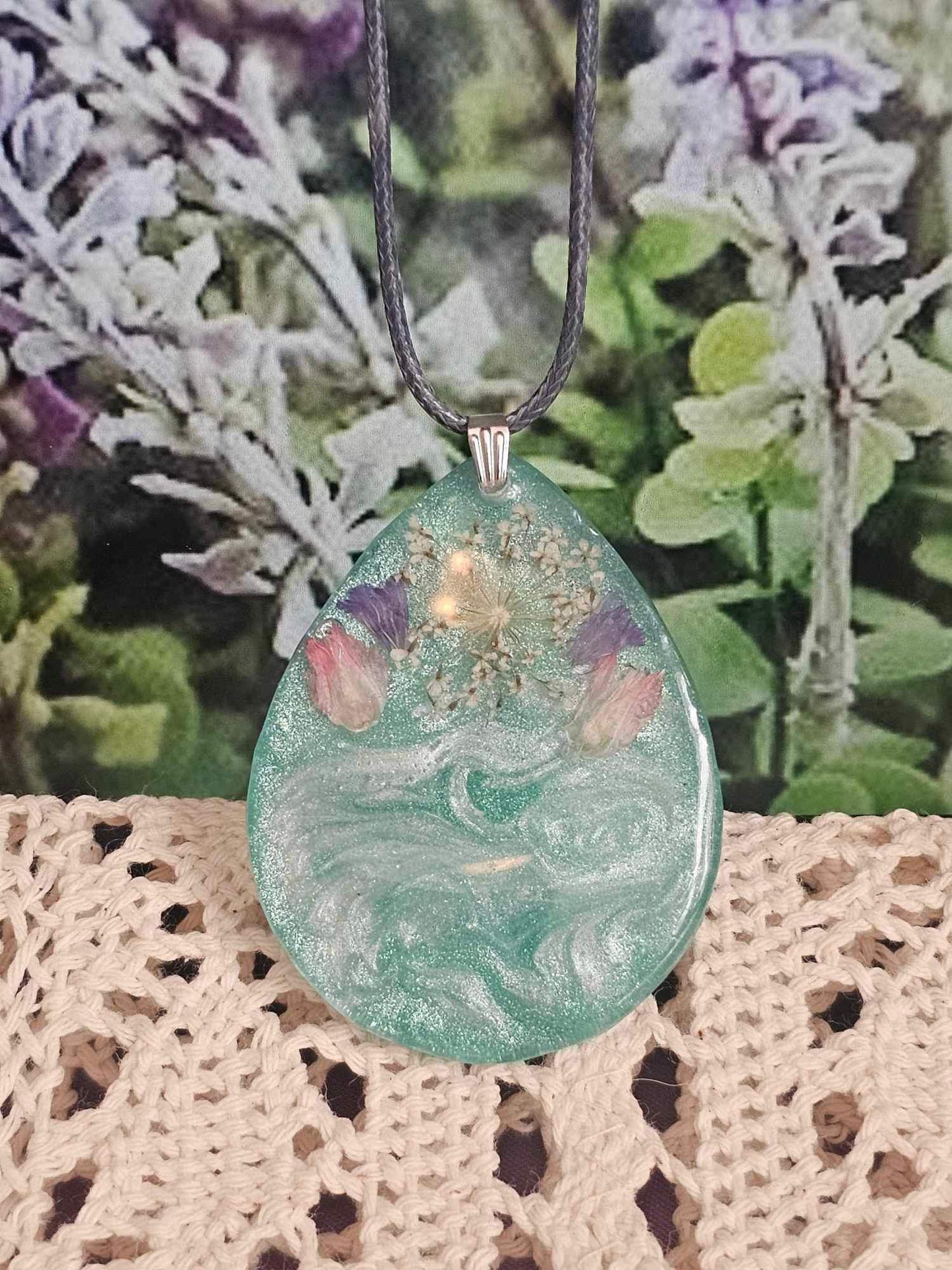 Teardrop Resin Necklace